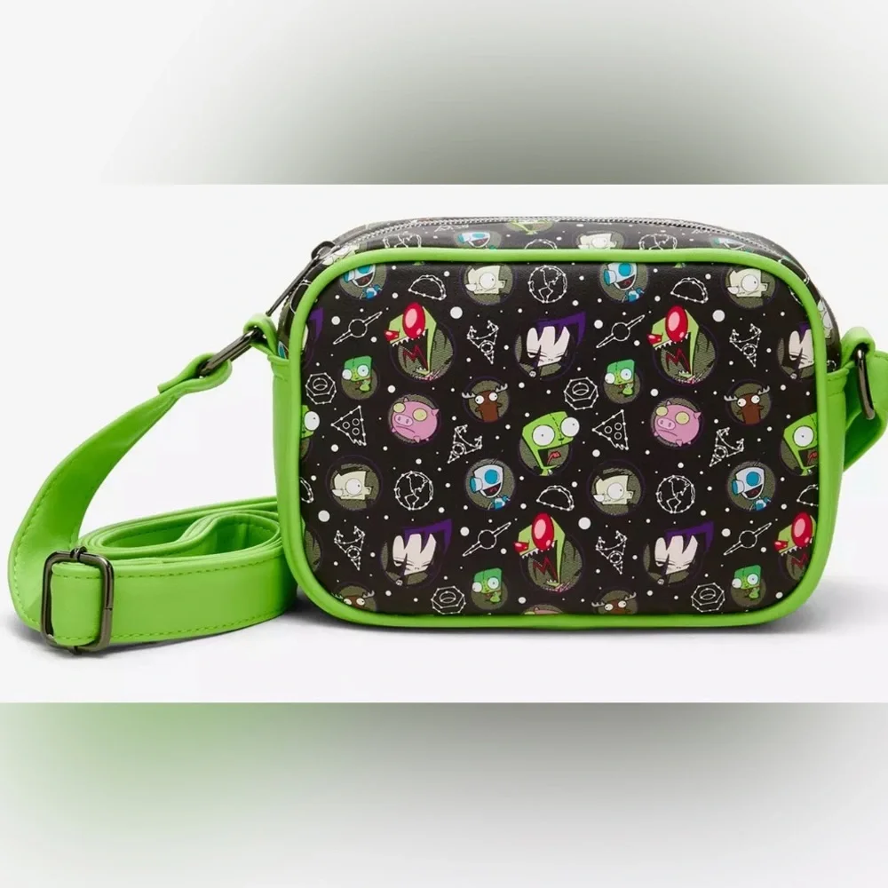 Loungefly Green Invader Zim Crossbody Bag NWT
